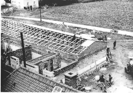 Bau der Kegelbahn